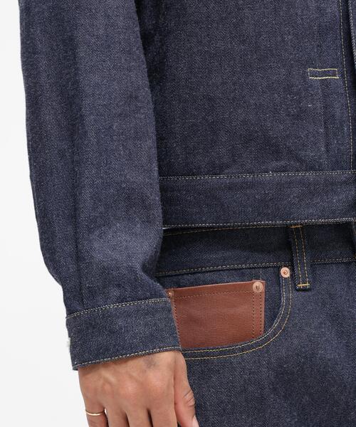 AVIREX(アヴィレックス)の「AVIREX HERITAGE DENIM Type-1 JACKET "LEATHER" / アヴィレックス ヘリテージデニム タイプワンジャケット レザー(デニムジャケット・メンズ・ブラウン・36/44/42/40/38)」の12枚目の写真