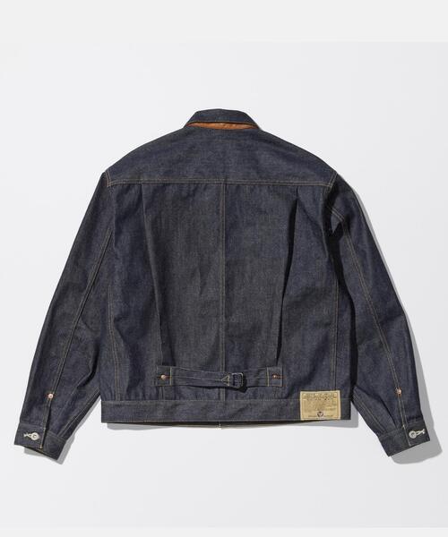 AVIREX(アヴィレックス)の「AVIREX HERITAGE DENIM Type-1 JACKET "LEATHER" / アヴィレックス ヘリテージデニム タイプワンジャケット レザー(デニムジャケット・メンズ・ブラウン・36/44/42/40/38)」の16枚目の写真