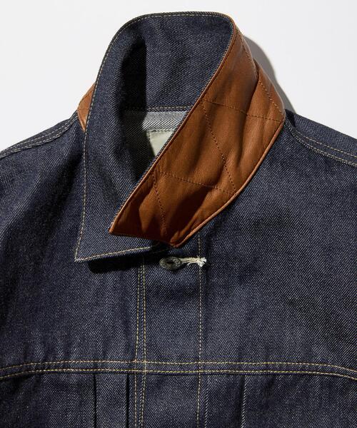 AVIREX(アヴィレックス)の「AVIREX HERITAGE DENIM Type-1 JACKET "LEATHER" / アヴィレックス ヘリテージデニム タイプワンジャケット レザー(デニムジャケット・メンズ・ブラウン・36/44/42/40/38)」の17枚目の写真