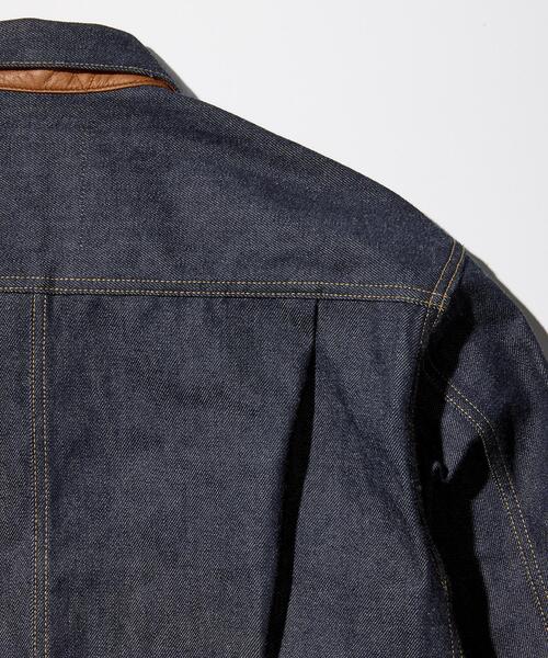 AVIREX(アヴィレックス)の「AVIREX HERITAGE DENIM Type-1 JACKET "LEATHER" / アヴィレックス ヘリテージデニム タイプワンジャケット レザー(デニムジャケット・メンズ・ブラウン・36/44/42/40/38)」の18枚目の写真