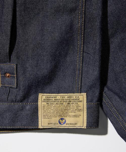 AVIREX(アヴィレックス)の「AVIREX HERITAGE DENIM Type-1 JACKET "LEATHER" / アヴィレックス ヘリテージデニム タイプワンジャケット レザー(デニムジャケット・メンズ・ブラウン・36/44/42/40/38)」の22枚目の写真