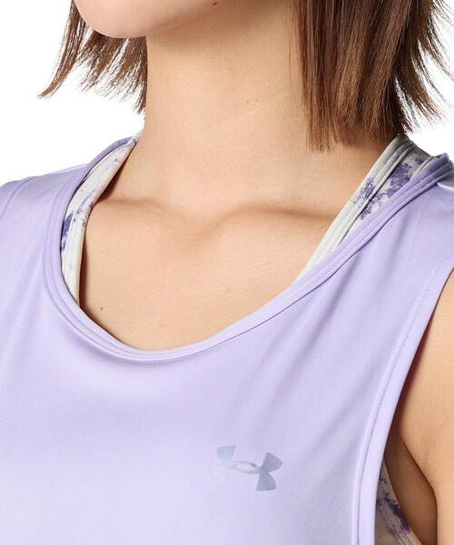 UNDER ARMOUR(アンダーアーマー)の「UAブラタンク(トレーニング/レディース)(タンクトップ・レディース・パープル系・XL/L/M/S)」の4枚目の写真