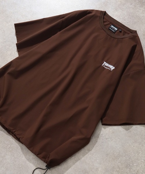 THRASHER(スラッシャー)の「【THRASHER/スラッシャー】接触冷感 ドローコード付き 半袖Tシャツ(Tシャツ/カットソー・メンズ・ブラック/グレイッシュベージュ/ブラウン・XL/L/M)」の6枚目の写真