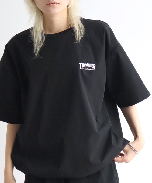 THRASHER(スラッシャー)の「【THRASHER/スラッシャー】接触冷感 ドローコード付き 半袖Tシャツ(Tシャツ/カットソー・メンズ・ブラック/グレイッシュベージュ/ブラウン・XL/L/M)」の5枚目の写真