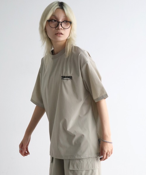 THRASHER(スラッシャー)の「【THRASHER/スラッシャー】接触冷感 ドローコード付き 半袖Tシャツ(Tシャツ/カットソー・メンズ・ブラック/グレイッシュベージュ/ブラウン・XL/L/M)」の17枚目の写真