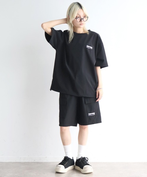 THRASHER(スラッシャー)の「【THRASHER/スラッシャー】接触冷感 ドローコード付き 半袖Tシャツ(Tシャツ/カットソー・メンズ・ブラック/グレイッシュベージュ/ブラウン・XL/L/M)」の9枚目の写真