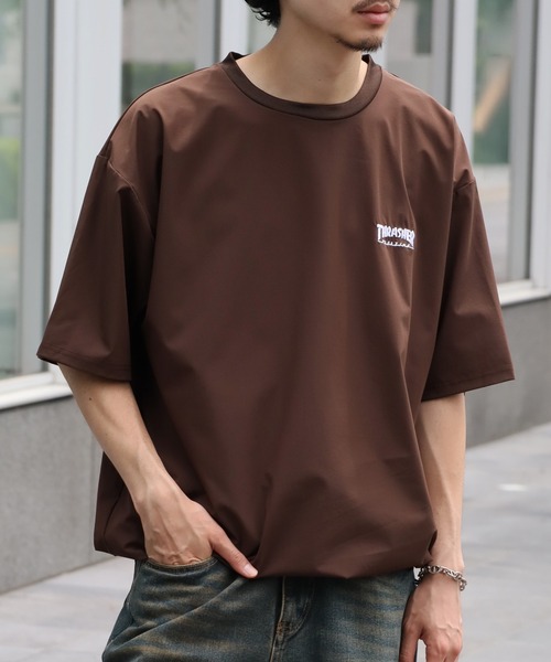 THRASHER(スラッシャー)の「【THRASHER/スラッシャー】接触冷感 ドローコード付き 半袖Tシャツ(Tシャツ/カットソー・メンズ・ブラック/グレイッシュベージュ/ブラウン・XL/L/M)」の11枚目の写真