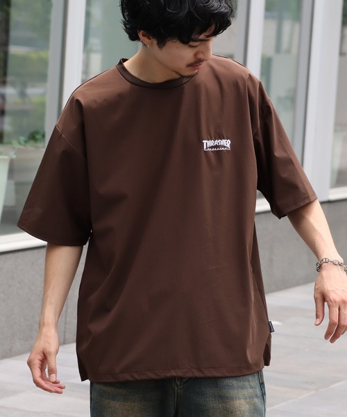 THRASHER(スラッシャー)の「【THRASHER/スラッシャー】接触冷感 ドローコード付き 半袖Tシャツ(Tシャツ/カットソー・メンズ・ブラック/グレイッシュベージュ/ブラウン・XL/L/M)」の10枚目の写真