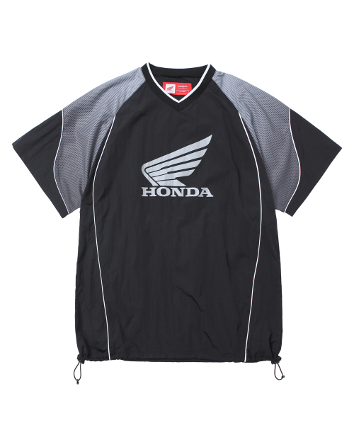 PHYPS MOTORCYCLE(フィップスモーターサイクル)の「Speed Track Nylon T-Shirt Solid Black(Tシャツ/カットソー・レディース・その他・SMALL/MEDIUM/LARGE/X-LARGE)」の1枚目の写真