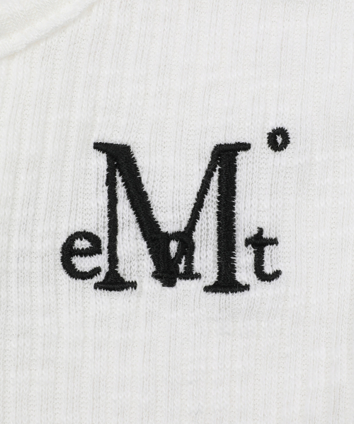 MUCENT(ムセント)の「サロンアイレットレースアップゴルフリブスリムフィット半袖Tシャツ(3カラー)(Tシャツ/カットソー・レディース・ホワイト/グレー系カモフラージュ/ブラック・FREE)」の9枚目の写真