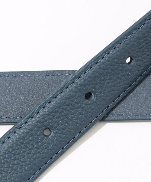 Anderson's(アンダーソンズ)の「Anderson’s 革巻きバックル シュリンクレザーベルト(ベルト・メンズ・グリーン/ブルー・85/39/41.5)」の4枚目の写真