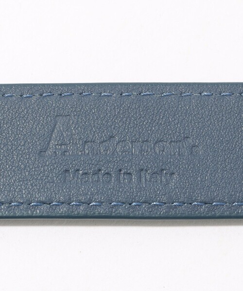 Anderson's(アンダーソンズ)の「Anderson’s 革巻きバックル シュリンクレザーベルト(ベルト・メンズ・グリーン/ブルー・85/39/41.5)」の5枚目の写真