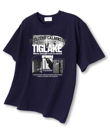 ホリゾンオーバーサイズ半袖Tシャツネイビー