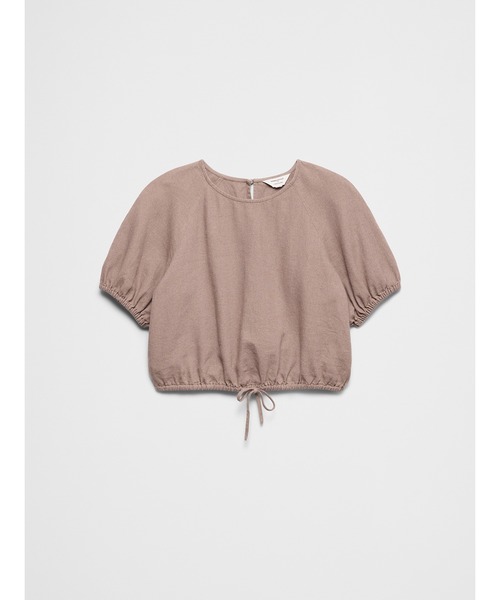 BANANA REPUBLIC FACTORY STORE(バナナリパブリック ファクトリーストア)の「BANANA REPUBLIC FACTORY STORE リネンブレンドバブルタイトップス(シャツ/ブラウス・レディース・ブラウン/ブルー・S/M/L/XS)」の4枚目の写真