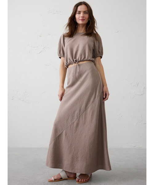 BANANA REPUBLIC FACTORY STORE(バナナリパブリック ファクトリーストア)の「BANANA REPUBLIC FACTORY STORE リネンブレンドバブルタイトップス(シャツ/ブラウス・レディース・ブラウン/ブルー・S/M/L/XS)」の5枚目の写真