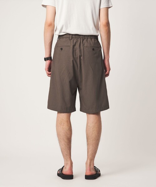 green label relaxing(グリーンレーベルリラクシング)の「TR 和紙 2プリーツ ショート パンツ ショーツ(その他パンツ・メンズ・ダークグレー/モカ・L/M/XL/S)」の8枚目の写真