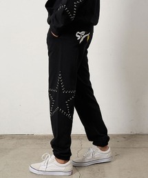 STUD MUFFIN（スタッドマフィン）の「mp15048- ヘビーオンス裏毛パイル ビックスタースタッズスエットパンツ(624-06294)（スウェットパンツ）」