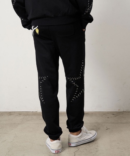 STUD MUFFIN(スタッドマフィン)の「mp15048- ヘビーオンス裏毛パイル ビックスタースタッズスエットパンツ(624-06294)(スウェットパンツ・メンズ・アッシュ/ブラック/ベージュ・4/3/2)」の6枚目の写真