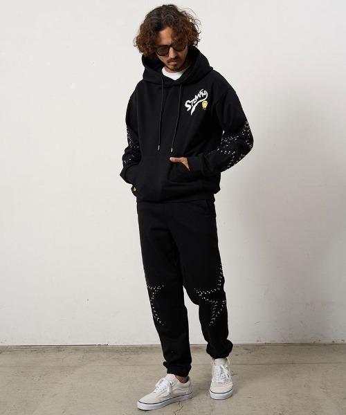 STUD MUFFIN(スタッドマフィン)の「mp15048- ヘビーオンス裏毛パイル ビックスタースタッズスエットパンツ(624-06294)(スウェットパンツ・メンズ・アッシュ/ブラック/ベージュ・4/3/2)」の7枚目の写真