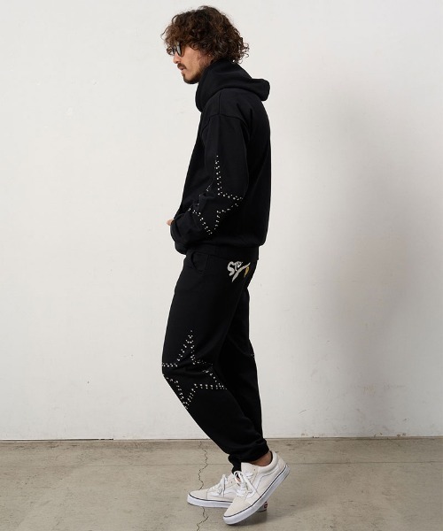 STUD MUFFIN(スタッドマフィン)の「mp15048- ヘビーオンス裏毛パイル ビックスタースタッズスエットパンツ(624-06294)(スウェットパンツ・メンズ・アッシュ/ブラック/ベージュ・4/3/2)」の8枚目の写真