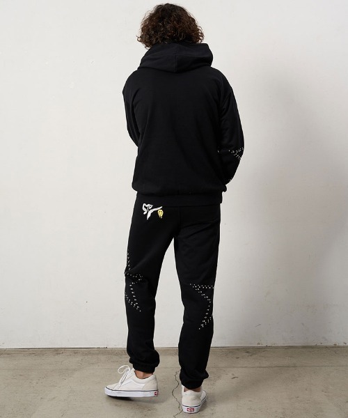 STUD MUFFIN(スタッドマフィン)の「mp15048- ヘビーオンス裏毛パイル ビックスタースタッズスエットパンツ(624-06294)(スウェットパンツ・メンズ・アッシュ/ブラック/ベージュ・4/3/2)」の9枚目の写真