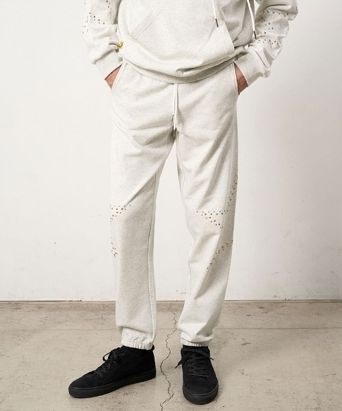 STUD MUFFIN(スタッドマフィン)の「mp15048- ヘビーオンス裏毛パイル ビックスタースタッズスエットパンツ(624-06294)(スウェットパンツ・メンズ・アッシュ/ブラック/ベージュ・4/3/2)」の10枚目の写真