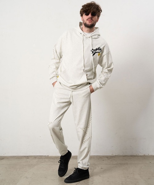 STUD MUFFIN(スタッドマフィン)の「mp15048- ヘビーオンス裏毛パイル ビックスタースタッズスエットパンツ(624-06294)(スウェットパンツ・メンズ・アッシュ/ブラック/ベージュ・4/3/2)」の13枚目の写真