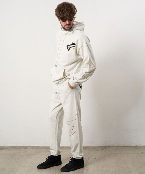 STUD MUFFIN(スタッドマフィン)の「mp15048- ヘビーオンス裏毛パイル ビックスタースタッズスエットパンツ(624-06294)(スウェットパンツ・メンズ・アッシュ/ブラック/ベージュ・4/3/2)」の15枚目の写真