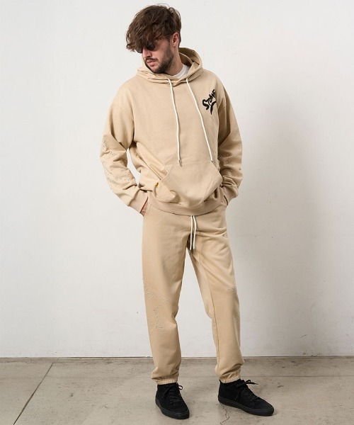 STUD MUFFIN(スタッドマフィン)の「mp15048- ヘビーオンス裏毛パイル ビックスタースタッズスエットパンツ(624-06294)(スウェットパンツ・メンズ・アッシュ/ブラック/ベージュ・4/3/2)」の19枚目の写真