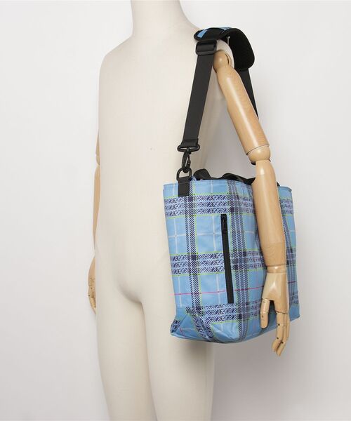 fridge（フリッジ）の「【PHINGERIN】フィンガリン EVERYDAY TOTE BAG ORIGINAL PLAID（トートバッグ・レディース・ブルー系その他・ONE SIZE）」の2枚目の写真