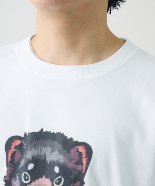 kuros'(クロス)の「【kuros'オリジナル】タスマルface Tee 男女兼用(Tシャツ/カットソー・メンズ・ホワイト・MEDIUM/LARGE/X-LARGE)」の5枚目の写真