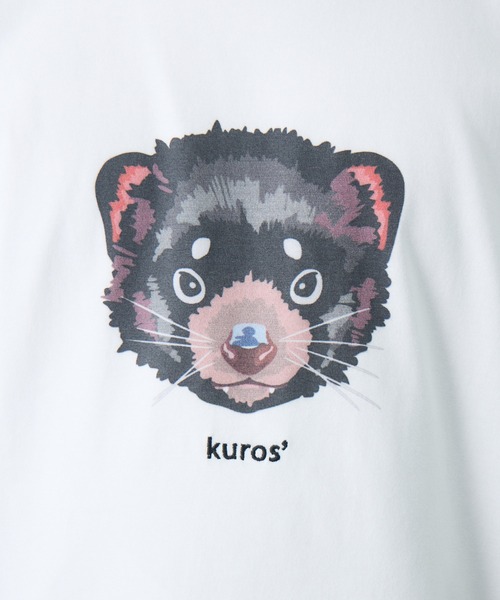 kuros'(クロス)の「【kuros'オリジナル】タスマルface Tee 男女兼用(Tシャツ/カットソー・メンズ・ホワイト・MEDIUM/LARGE/X-LARGE)」の6枚目の写真