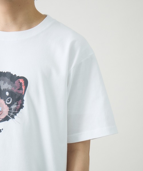kuros'(クロス)の「【kuros'オリジナル】タスマルface Tee 男女兼用(Tシャツ/カットソー・メンズ・ホワイト・MEDIUM/LARGE/X-LARGE)」の8枚目の写真