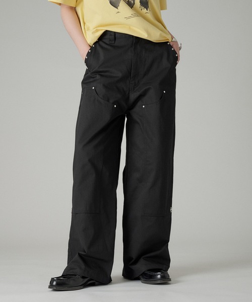 セール】STUDS DOUBLE KNEE TWILL PANTS / スタッズダブルニーツイル