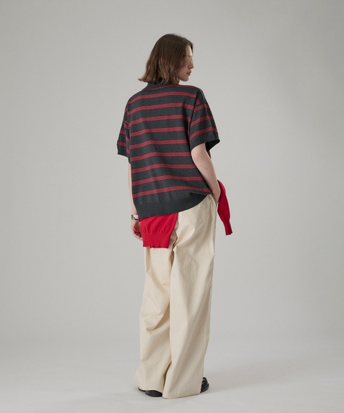 ONCILY(オンシェリー)の「STUDS DOUBLE KNEE TWILL PANTS / スタッズダブルニーツイルパンツ(その他パンツ・メンズ・ブラック/オフホワイト・SMALL/MEDIUM/LARGE)」の22枚目の写真