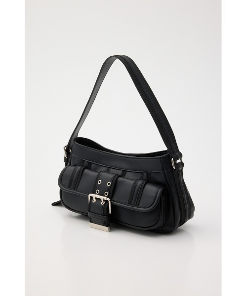SLY(スライ)の「FRONT BUCKLE HOBO BAG フロントバックルホーボーバッグ(ハンドバッグ・レディース・ブラウン/ネイビー/ブラック・FREE)」の11枚目の写真