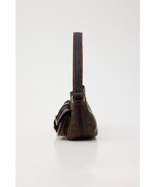 SLY(スライ)の「FRONT BUCKLE HOBO BAG フロントバックルホーボーバッグ(ハンドバッグ・レディース・ブラウン/ネイビー/ブラック・FREE)」の7枚目の写真