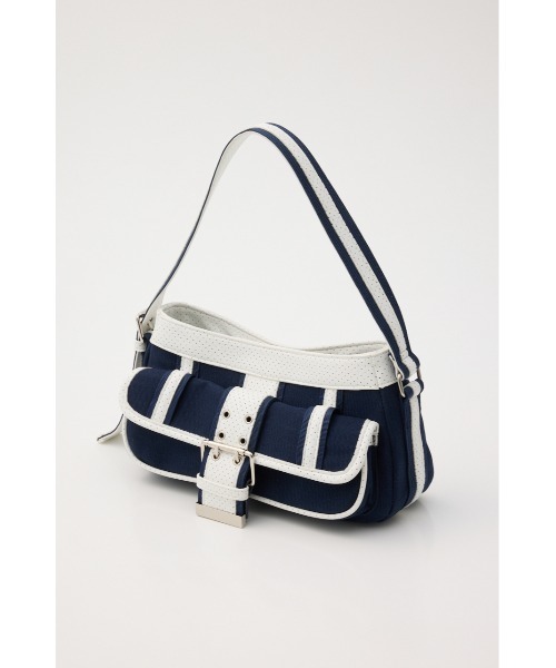 SLY(スライ)の「FRONT BUCKLE HOBO BAG フロントバックルホーボーバッグ(ハンドバッグ・レディース・ブラウン/ネイビー/ブラック・FREE)」の9枚目の写真