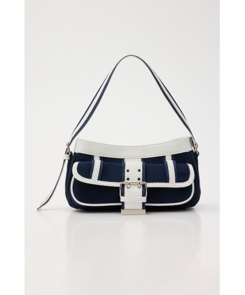 SLY(スライ)の「FRONT BUCKLE HOBO BAG フロントバックルホーボーバッグ(ハンドバッグ・レディース・ブラウン/ネイビー/ブラック・FREE)」の20枚目の写真