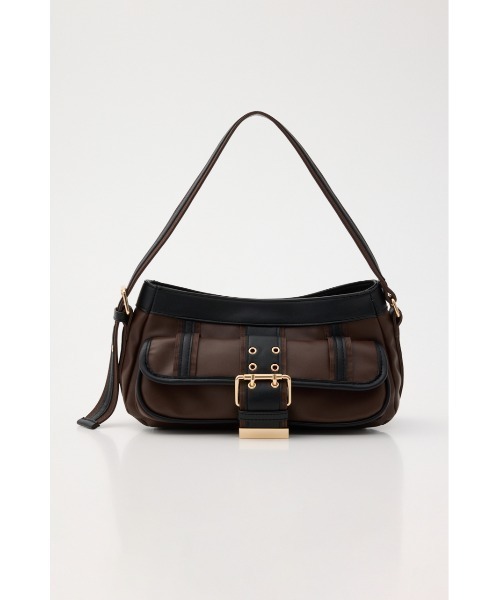SLY(スライ)の「FRONT BUCKLE HOBO BAG フロントバックルホーボーバッグ(ハンドバッグ・レディース・ブラウン/ネイビー/ブラック・FREE)」の19枚目の写真