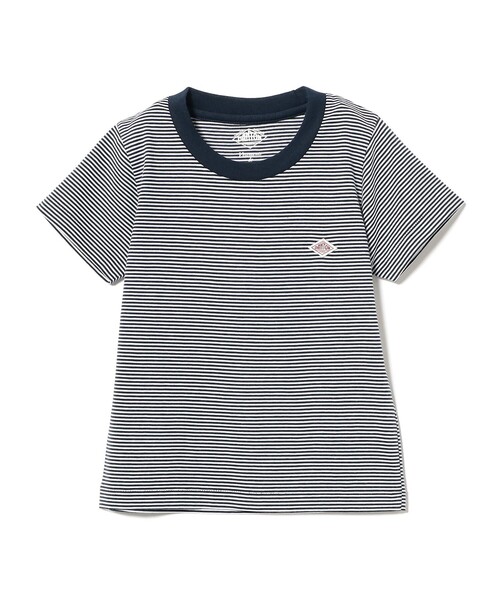 DANTON(ダントン)の「DANTON / キッズ ストライプ Tシャツ(105~135cm)(Tシャツ/カットソー・キッズ・ネイビー/レッド・125/115/135)」の1枚目の写真