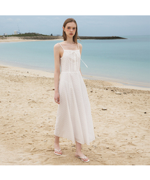 Floral Jacquard Dress [Ivory]