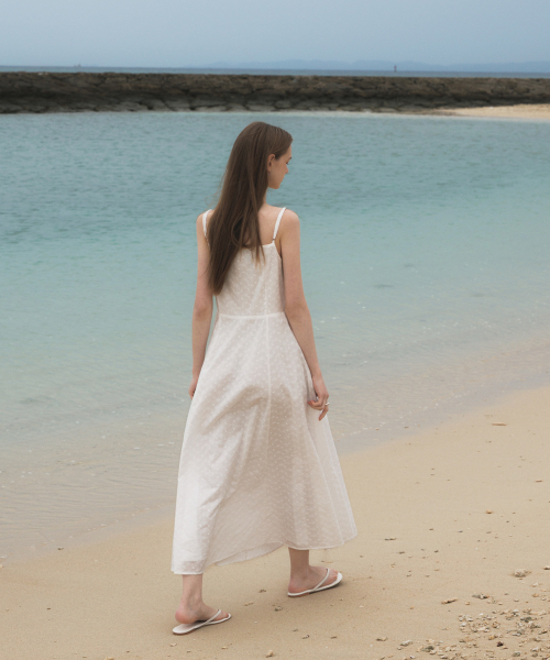 DEHEVE（デヘヴェ）の「Floral Jacquard Dress [Ivory]（ワンピース・レディース・アイボリー・OS）」の11枚目の写真
