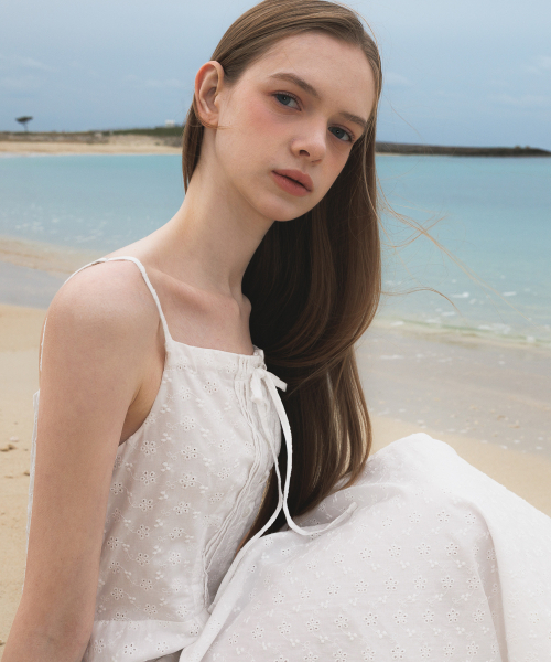 DEHEVE（デヘヴェ）の「Floral Jacquard Dress [Ivory]（ワンピース・レディース・アイボリー・OS）」の12枚目の写真