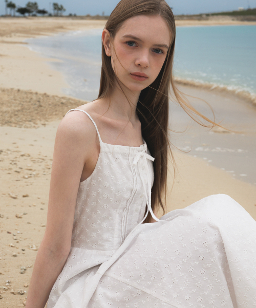 DEHEVE（デヘヴェ）の「Floral Jacquard Dress [Ivory]（ワンピース・レディース・アイボリー・OS）」の13枚目の写真
