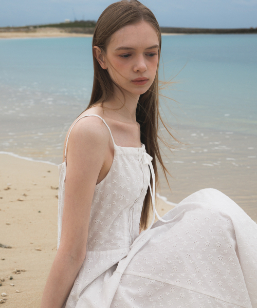 DEHEVE（デヘヴェ）の「Floral Jacquard Dress [Ivory]（ワンピース・レディース・アイボリー・OS）」の14枚目の写真