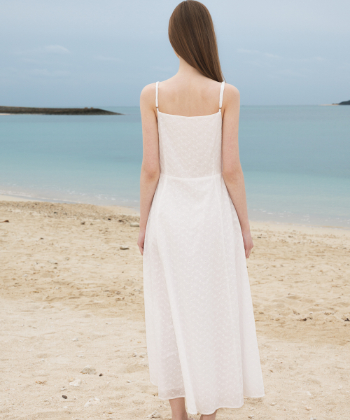 DEHEVE（デヘヴェ）の「Floral Jacquard Dress [Ivory]（ワンピース・レディース・アイボリー・OS）」の5枚目の写真