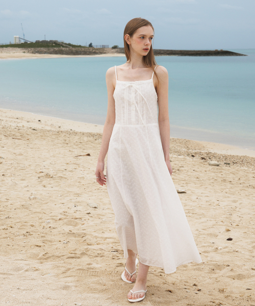 DEHEVE（デヘヴェ）の「Floral Jacquard Dress [Ivory]（ワンピース・レディース・アイボリー・OS）」の8枚目の写真
