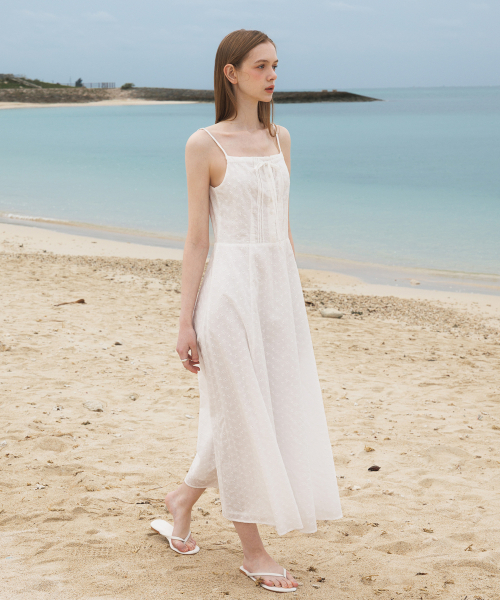 DEHEVE（デヘヴェ）の「Floral Jacquard Dress [Ivory]（ワンピース・レディース・アイボリー・OS）」の9枚目の写真