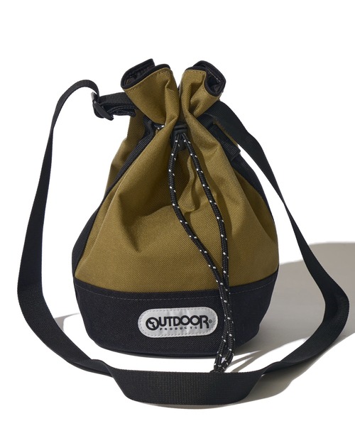 OUTDOOR PRODUCTS(アウトドアプロダクツ)の「【OUTDOOR PRODUCTS / アウトドアプロダクツ】ドローストリングショルダーバッグ / 巾着バッグ(ショルダーバッグ・メンズ・グレー/ブラック/グリーン/ベージュ・FREE)」の3枚目の写真